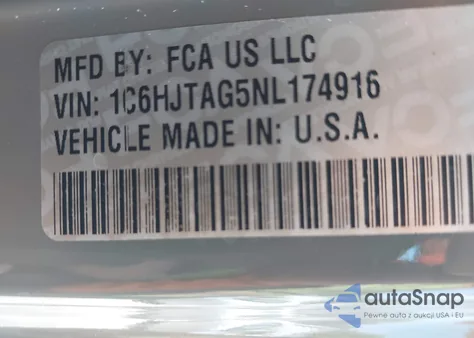 2022 Jeep Gladiator Willys 4X4 из США, поврежденный, VIN 1C6HJTAG5NL174916